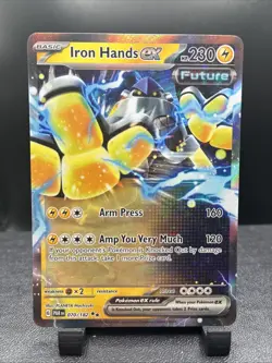 Iron Hands ex 070/182 Double Rare Paradox Rift Pokemon Near Mint - Image 1