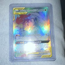 Pokemon Company Reshiram & Zekrom GX 259/236 Cosmic Eclipse Secret Rare Holo - Image 3