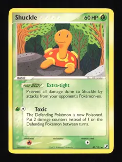 Pokemon Shuckle 47/115 Uncommon Unseen Forces Lightly Played-Mark- - Image 1