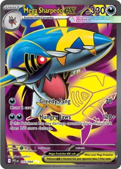 Mega Sharpedo ex PFL 113/094 Pokemon ME02: Phantasmal Flames Ultra Rare Holof... - Image 1