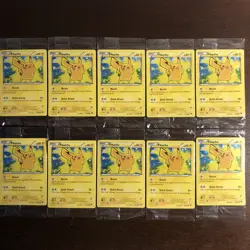 10x LOT SEALED 2014 Pokemon XY Pikachu Cosmos Holo Lego Movie Promo #42 / 146 - Image 3
