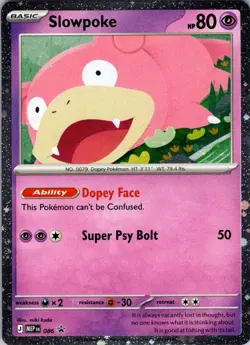 Slowpoke (Comos Holo) 086 Promo ME: Mega Evolution Promo Pokemon Near Mint - Image 1
