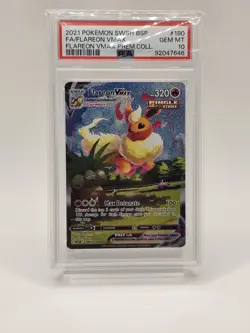 Flareon VMAX SWSH180 Sword & Shield Promo Card Pokemon Holo PSA 10 GEM MINT - Image 1