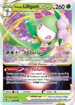 Hisuian Lilligant VSTAR SWSH10 018/189 Pokemon SWSH10: Astral Radiance Ultra ... - Image 1