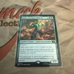 MTG Hulk, Strongest There Is Commander: Marvel Super Heroes NM MTG Regular #724 - Image 1