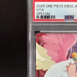 PSA 10 Uta OP06-001 EB02 SP Anime 25th Collection ONE PIECE Card Japanese 2025 - Image 2