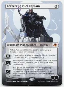 Tezzeret, Cruel Captain (Borderless) - NM - EOE Edge of Eternities 287 MTG Magic - Image 1
