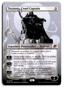 Tezzeret, Cruel Captain (Borderless)- NM - EOE Edge of Eternities #287 MTG Magic - Image 1