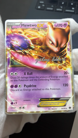 Mewtwo EX 54/99 Pokemon 2012 World Championships Promo Card - Igor Costa - NM - Image 2