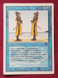 Magic The Gathering REVISED EDITION CLONE blue card MTG - Image 1
