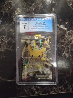 CGC 7 Pikachu EX XY124 (2016) XY Black Star Promo Holo Pokemon Card EN - Image 1