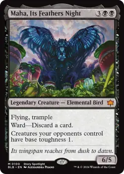 Maha, Its Feathers Night - 100 / English / Near Mint MTG - Image 1