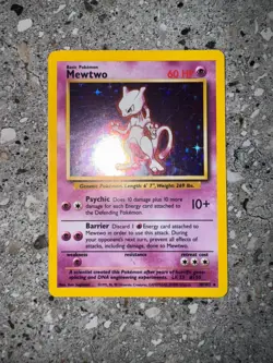 Pokemon TCG Cards Mewtwo 10/102 Base Set Holo Rare EXC - Image 3