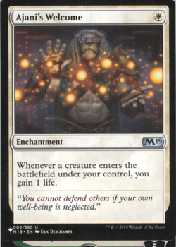 Ajani's Welcome The List Reprints NM - Image 1