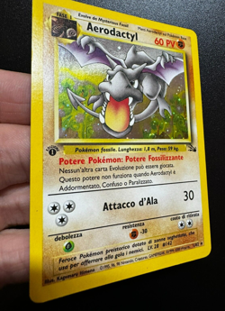 Pokemon Card Aerodactyl Holo 1a edizione 1/62 Fossil ITA carta excellent - Image 3