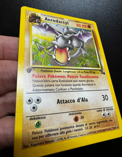 Pokemon Card Aerodactyl Holo 1a edizione 1/62 Fossil ITA carta excellent - Image 4