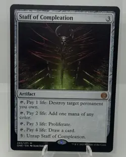 Staff of Compleation #242 (NM) Phyrexia All Will Be One ONE Magic MTG - Image 1
