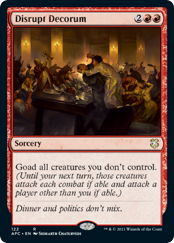 Disrupt Decorum Adventures in the Forgotten Realms Commander NM CARD ABUGames - Image 1