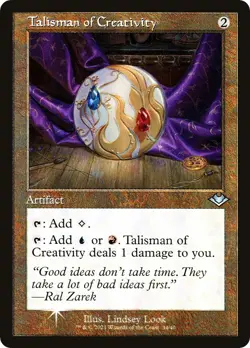 Foil - Talisman of Creativity (Retro Frame) - 34 / NM / English MTG - Image 1