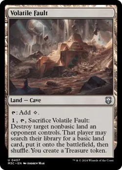 Foil - Volatile Fault (Ripple Foil) - 407 / NM / English MTG - Image 1