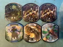 Magic The Gathering Spin Down Life Counter/Token Lot of 6 - Vampire Ooze Merfolk - Image 1