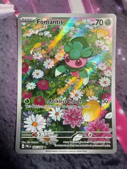 Fomantis 085/084 Illustration Rare Pitch Black Pokemon Holo Near Mint - Image 1