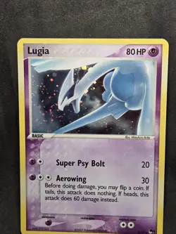 Pokemon TCG Lugia 002/017 POP Series 5 Holo - HOLO BLEED + SWIRL - Image 2