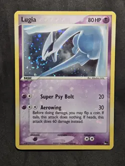 Pokemon TCG Lugia 002/017 POP Series 5 Holo - HOLO BLEED + SWIRL - Image 3