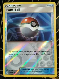 Poke Ball 125/149 (Reverse Holo) Sun & Moon Pokemon TCG NM/M - Image 1