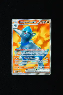 Rampardos ex 100/084 READ DESCRIP. Ultra Rare Pitch Black Pokemon Holo Near Mint - Image 1