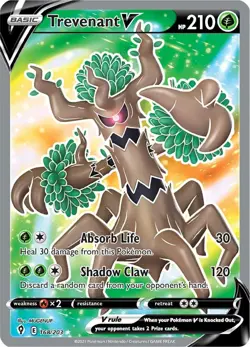 Holofoil - Trevenant V (Full Art) - 168/203 / NM / English Pokemon TCG - Image 1