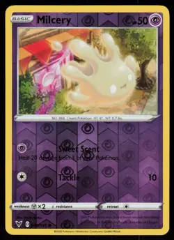 Milcery 080/185 Common Vivid Voltage Pokemon Reverse Holo Lightly Played - Image 1