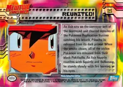 REUNITED! #31 - BLUE Logo - NON-HOLO - MEWTWO SB - TOPPS POKEMON CARD - LP/MP - Image 2