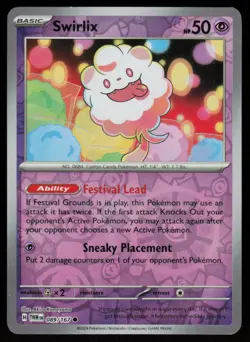 Swirlix 089/167 Common Twilight Masquerade Pokemon Reverse Holo Near Mint - Image 1