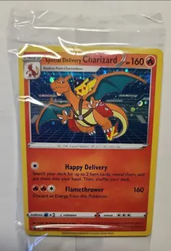 Sealed Special Delivery Charizard SWSH075: Sword & Shield Promo Card Holo SEALED - Image 1