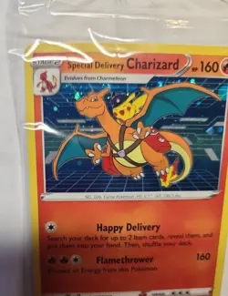 Sealed Special Delivery Charizard SWSH075: Sword & Shield Promo Card Holo SEALED - Image 3