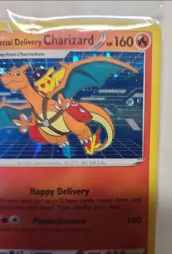 Sealed Special Delivery Charizard SWSH075: Sword & Shield Promo Card Holo SEALED - Image 4
