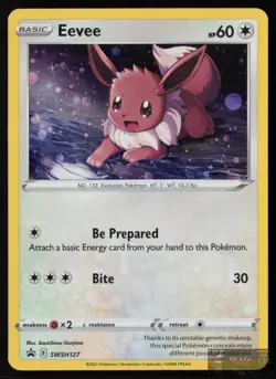Eevee SWSH127 Holo P Sword & Shield Promo Pokemon NM/M - Image 1