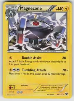 Magnezone 47/135 Rare Plasma Storm Pokemon Moderately Played - Image 1