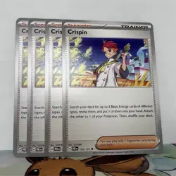 Crispin 105/131 - Play Set (x4) - Pokemon TCG: Prismatic Evolutions NM - Image 1