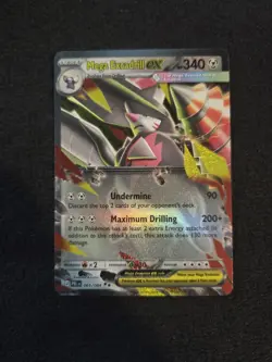 POKEMON TCG Pitch Black 065 Mega Excadrill ex Double Rare - Image 1