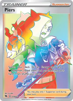 Holofoil - Piers (Secret) - 78/73 / NM / English Pokemon TCG - Image 1