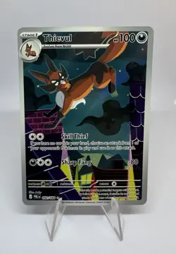 Thievul 092/084 Pitch Black Pokemon TCG Illustration Rare Full Art - Image 1