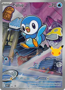 Piplup 042 Holo Promo ME: Mega Evolution Promo Pokemon Near Mint - Image 1