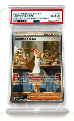 Jasmine’s Gaze 245/191 PSA 10 Surging Sparks Pokemon SIR GEM MINT - Image 1