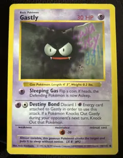 1999 Pokemon Gastly Base Set Shadowless 50/102 LP - Image 1