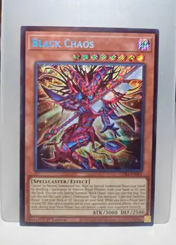 Yu-Gi-Oh! Black Chaos CORI-EN001 Secret Rare 1st Ed. - Image 1