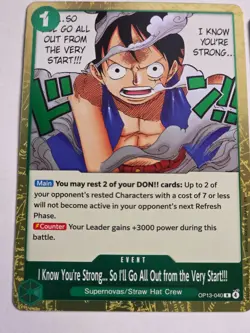 i Know You're Strong FOIL-OP13 - Carrying His Will - One Piece - Image 1