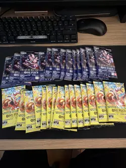 One Piece TCG Dead Packs Lot - 15X Op15 13X OP14 - Image 1