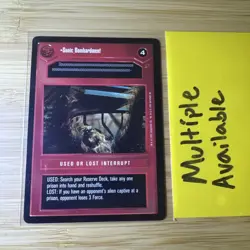 Star Wars CCG Decipher Trading card Sonic Bombardment - Image 1